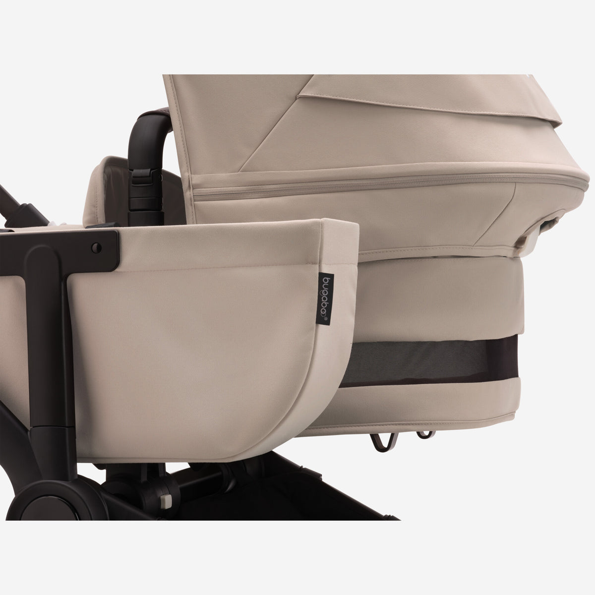 Bugaboo Donkey 5 Mono-Kinderwagen, komplett Schwarz/Wüstentaupe