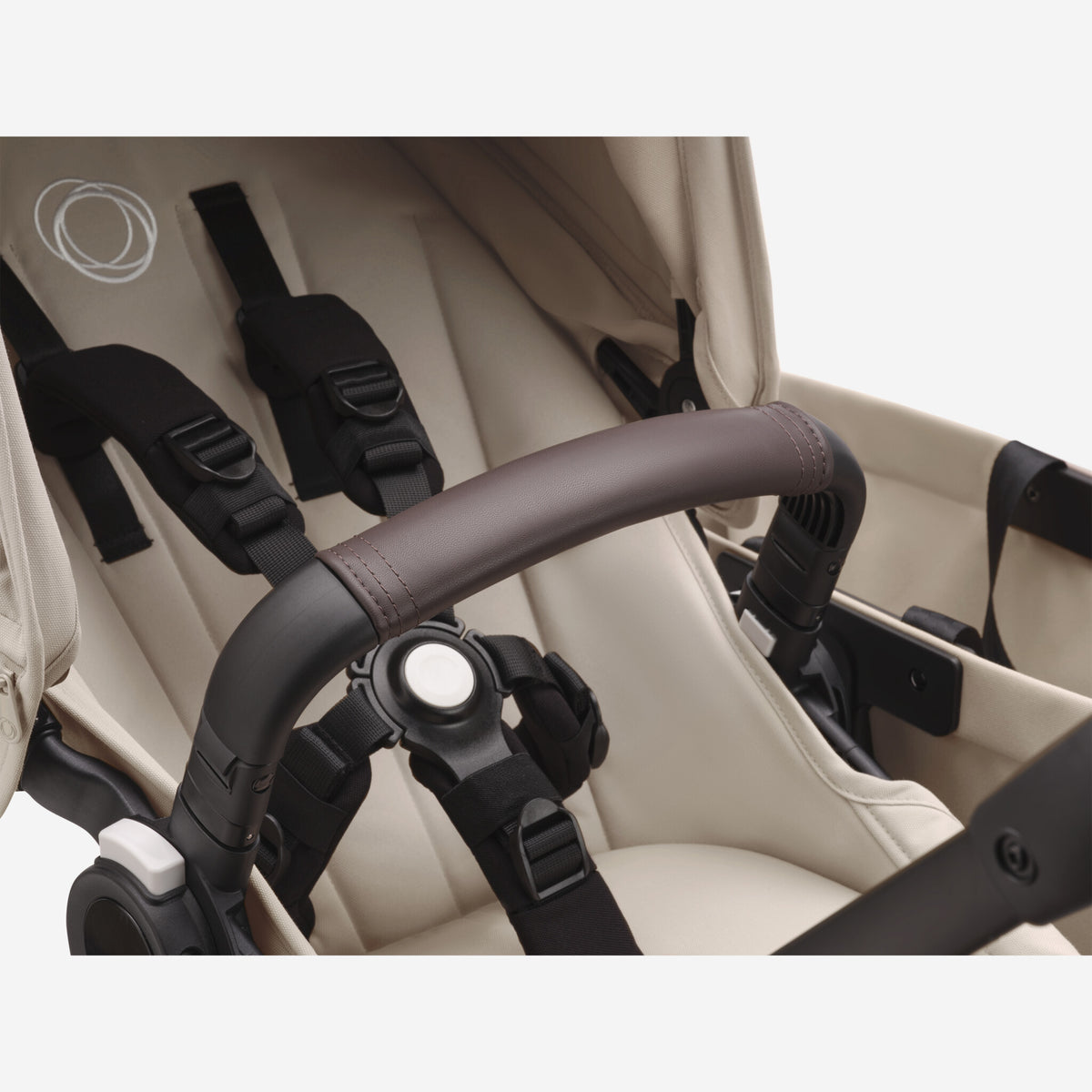 Bugaboo Donkey 5 Mono-Kinderwagen, komplett Schwarz/Wüstentaupe