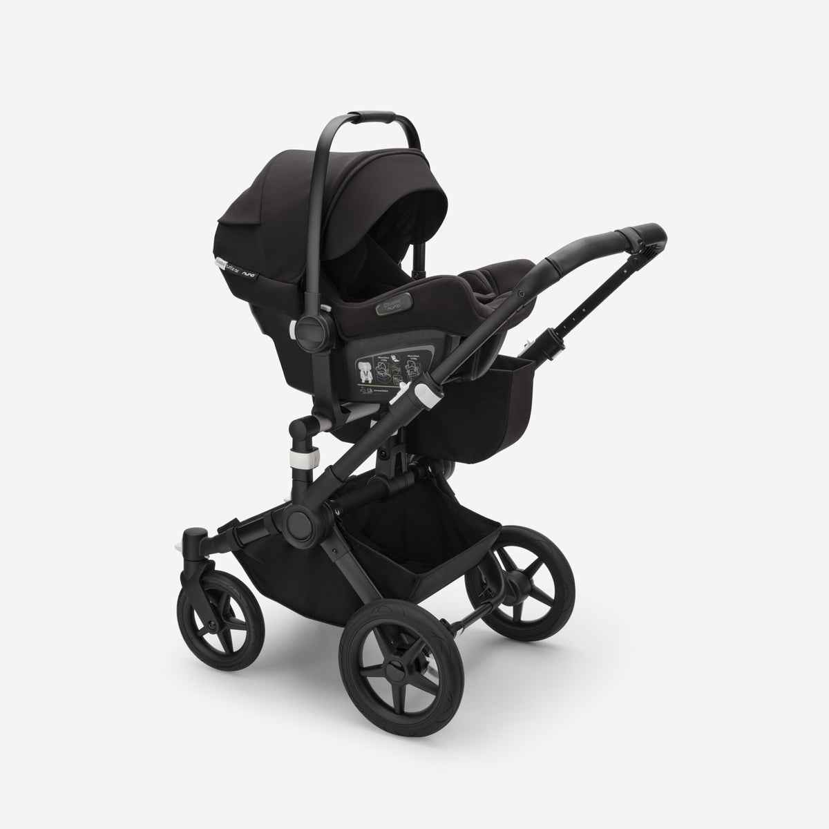 Bugaboo Donkey 5 Mono-Kinderwagen, komplett Schwarz/Wüstentaupe
