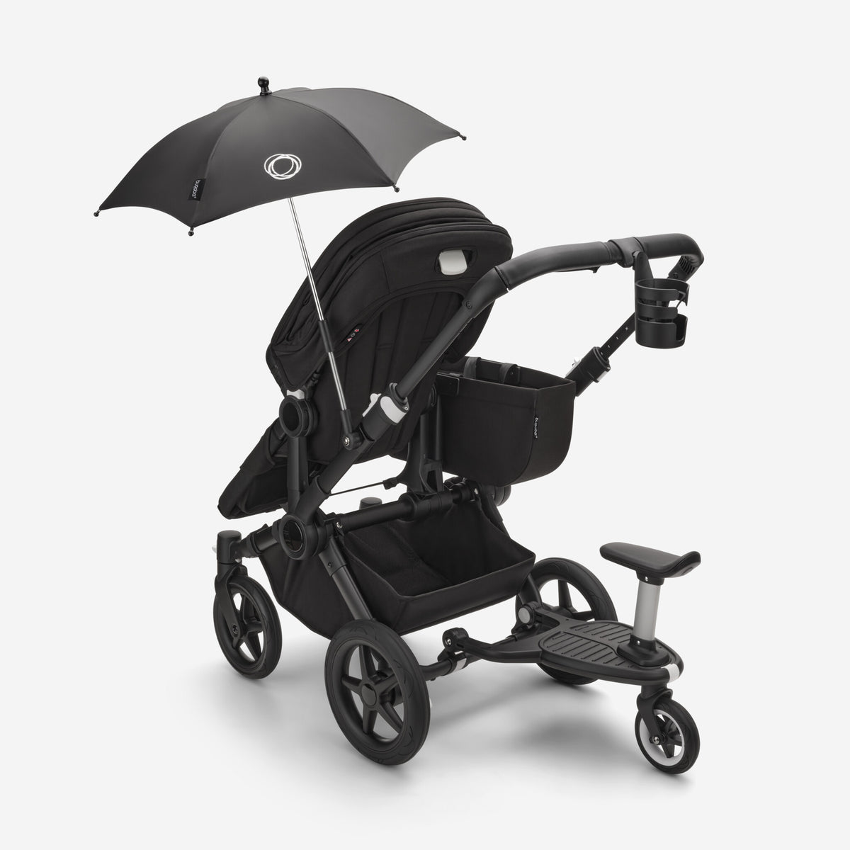 Bugaboo Donkey 5 Mono-Kinderwagen, komplett Schwarz/Wüstentaupe