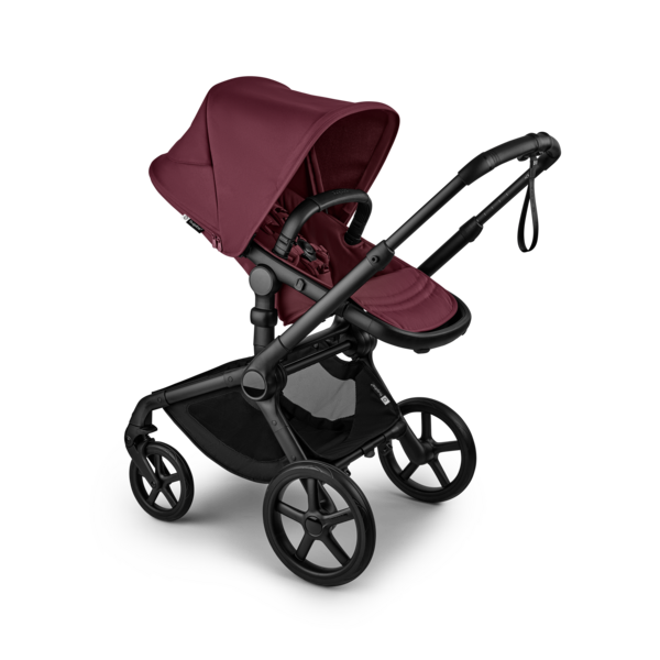 Bugaboo Fox 5 Renew komplett Schwarz/ Kirschrot-Kirschrot