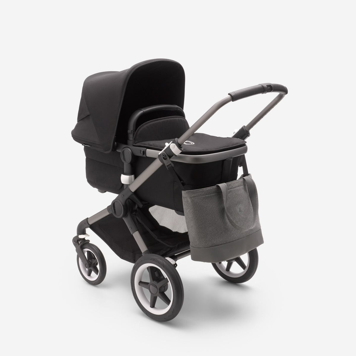 Bugaboo Wickeltasche grau melliert