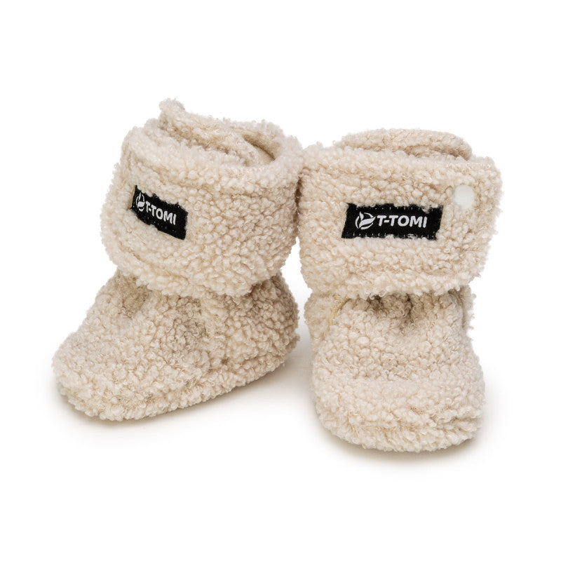 T-TOMI Krabbelschuhe Teddy Cream WARM