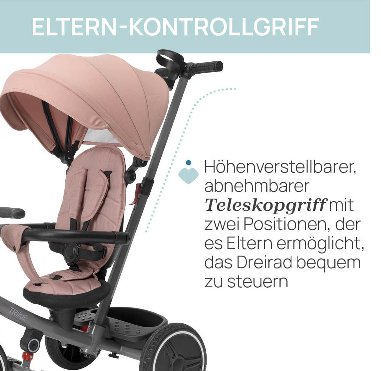 Chicco Trike 4in 1 Dreirad rosa