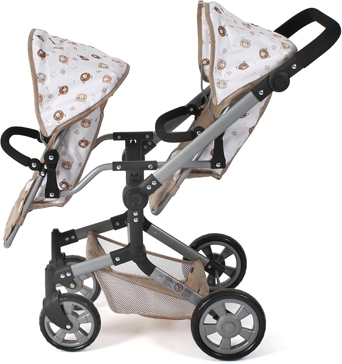 Bayer Chic 2000 Geschwisterpuppenwagen Tandem Buggy Linus