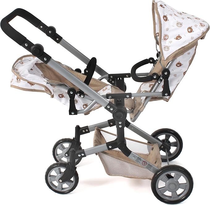 Bayer Chic 2000 Geschwisterpuppenwagen Tandem Buggy Linus