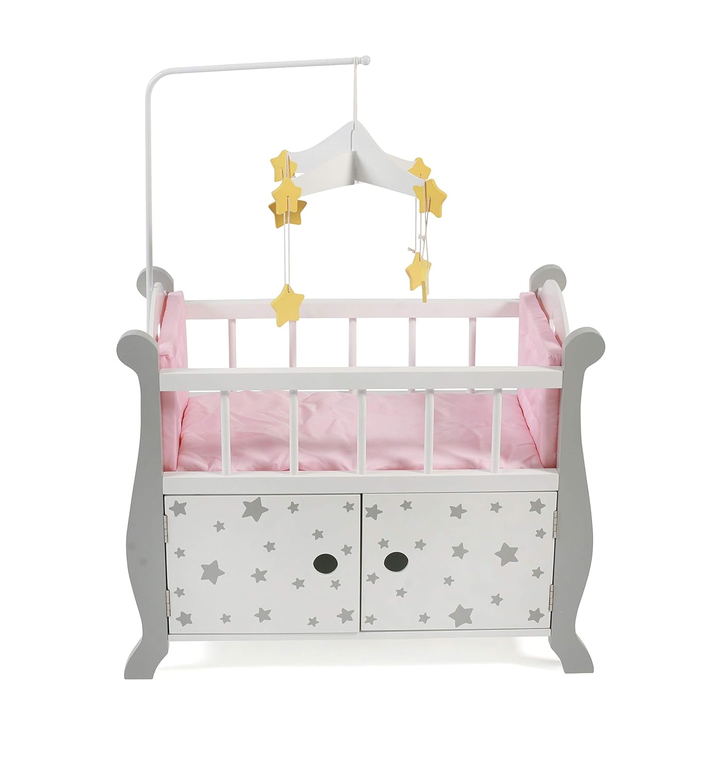 Bayer Chic 2000 Puppenbett mit Mobile Stars grey
