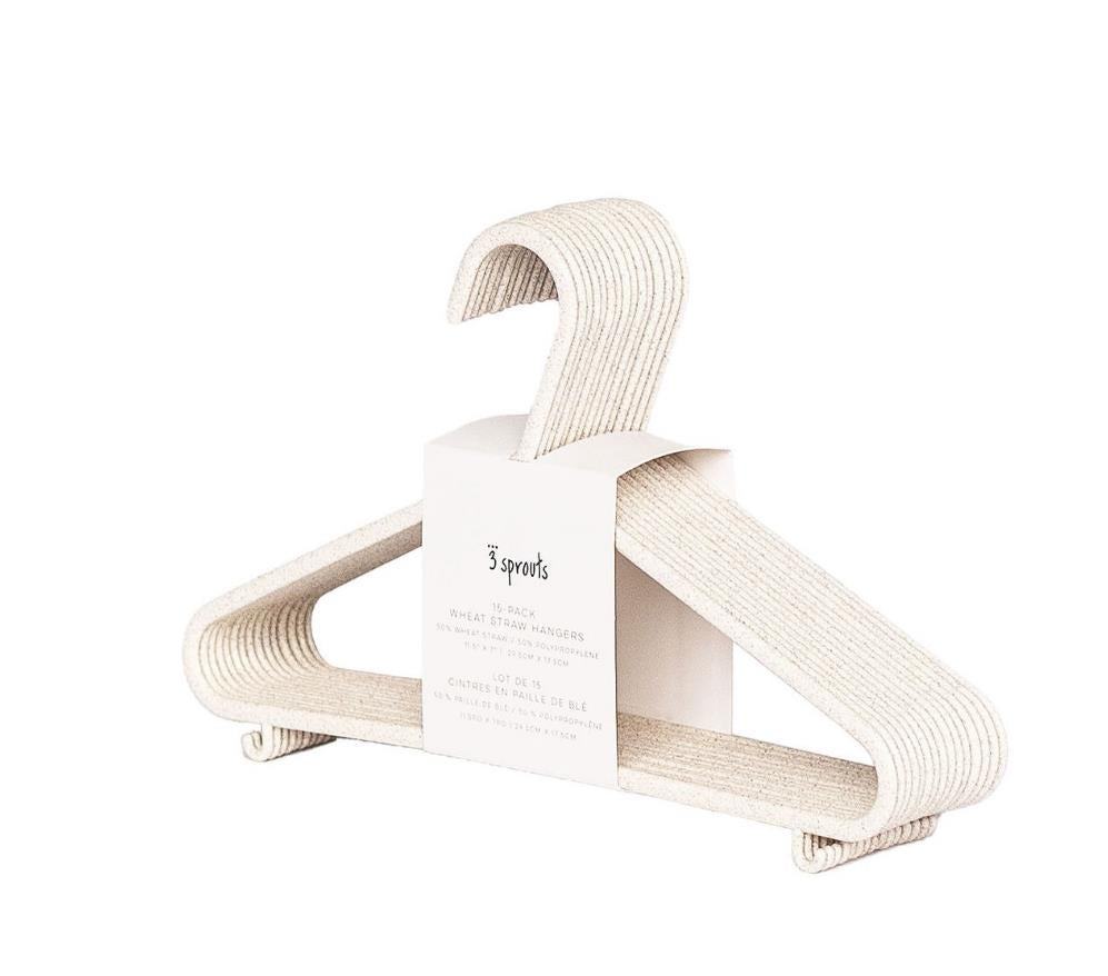 3 Sprouts Weizenstroh Kleiderbügel 15er Pack