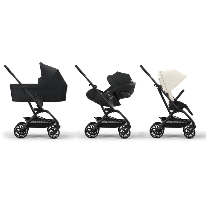 Cybex Eezy S Twist +2 BLK Canvas White