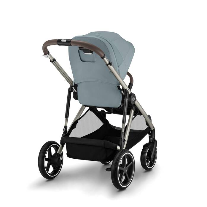 Cybex Gazelle S taupe mit Tragewanne Stormy Blue