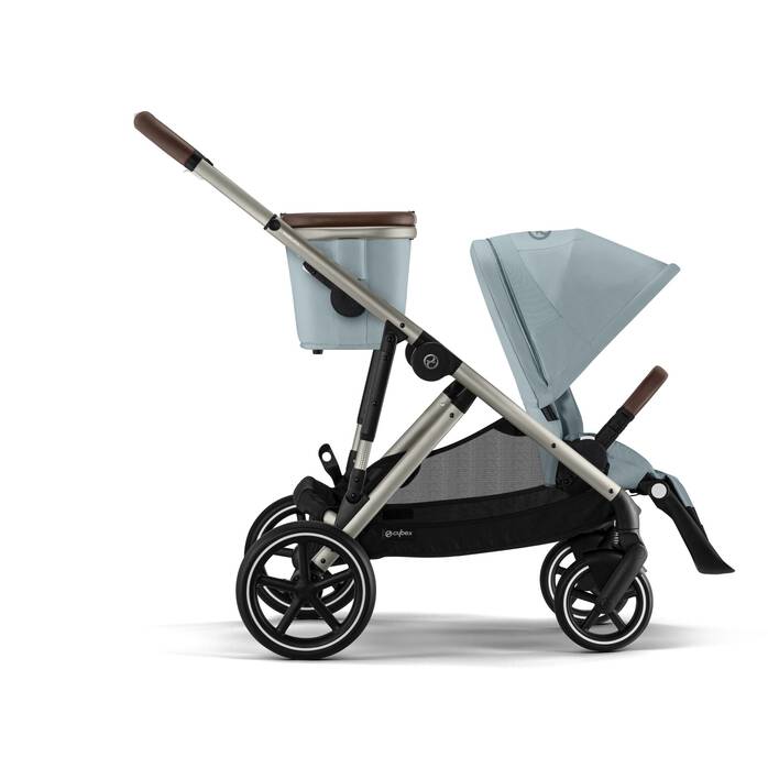 Cybex Gazelle S taupe mit Tragewanne Stormy Blue
