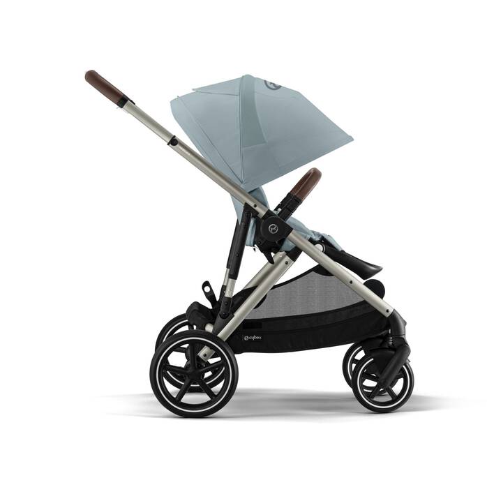 Cybex Gazelle S taupe mit Tragewanne Stormy Blue