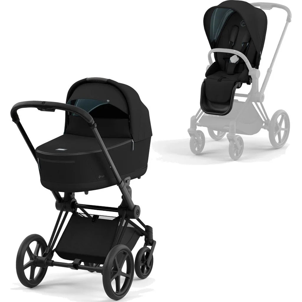 Cybex Platinum Priam mit Tragewanne Lux Sepia Black