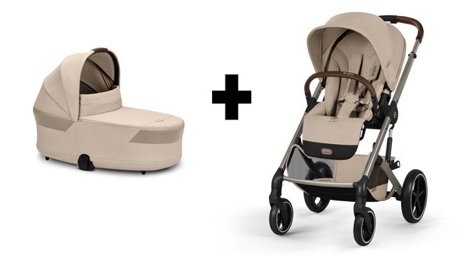 Cybex Balios S Lux Kombikinderwagen Almond Beige
