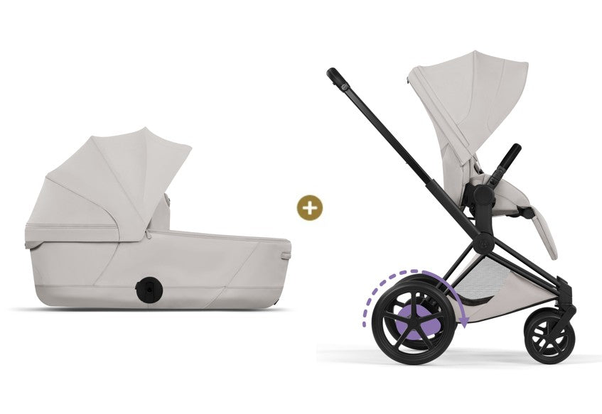 Cybex E-PRIAM 5 Style inkl. Babywanne faltbar City Grey