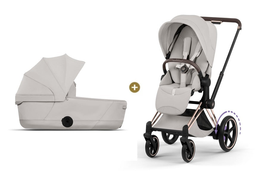 Cybex E-PRIAM 5 Style inkl. Babywanne faltbar City Grey