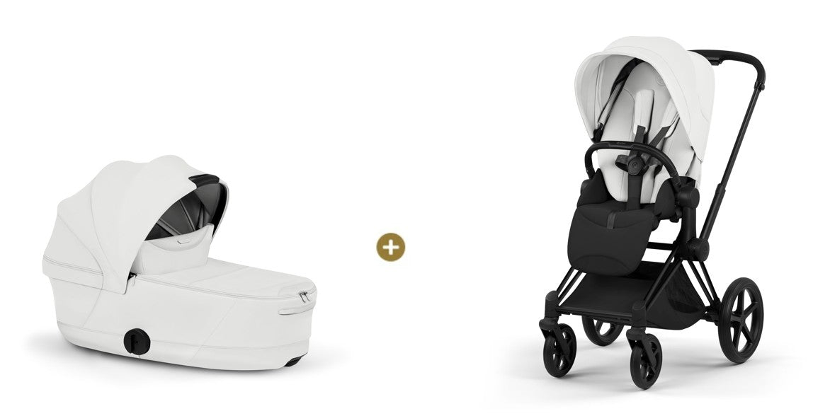 Cybex PRIAM 5 Style inkl. Babywanne faltbar Off White