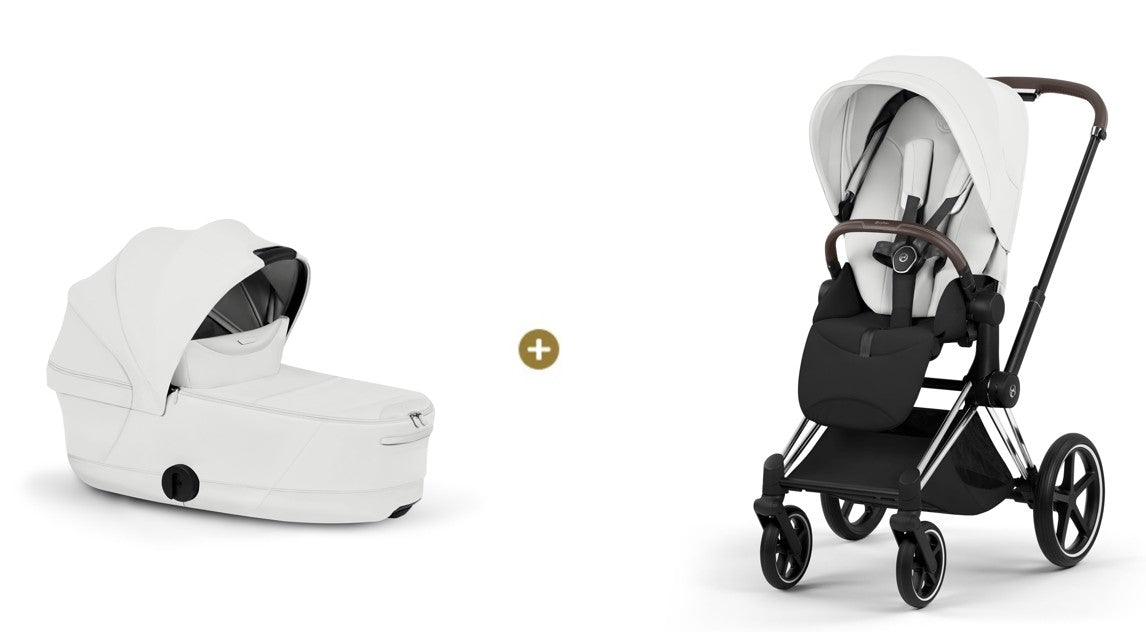 Cybex PRIAM 5 Style inkl. Babywanne faltbar Off White