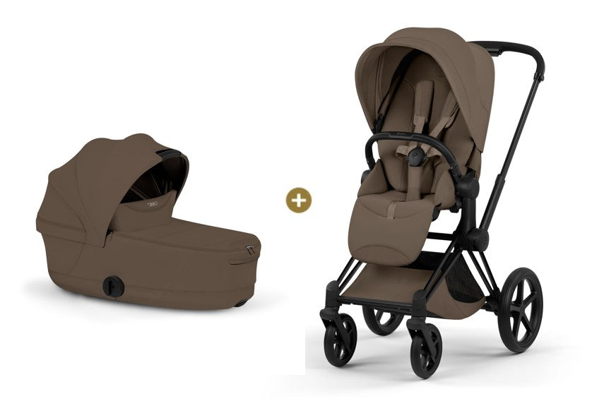 Cybex PRIAM 5 Style inkl. Babywanne faltbar Coconut Brown