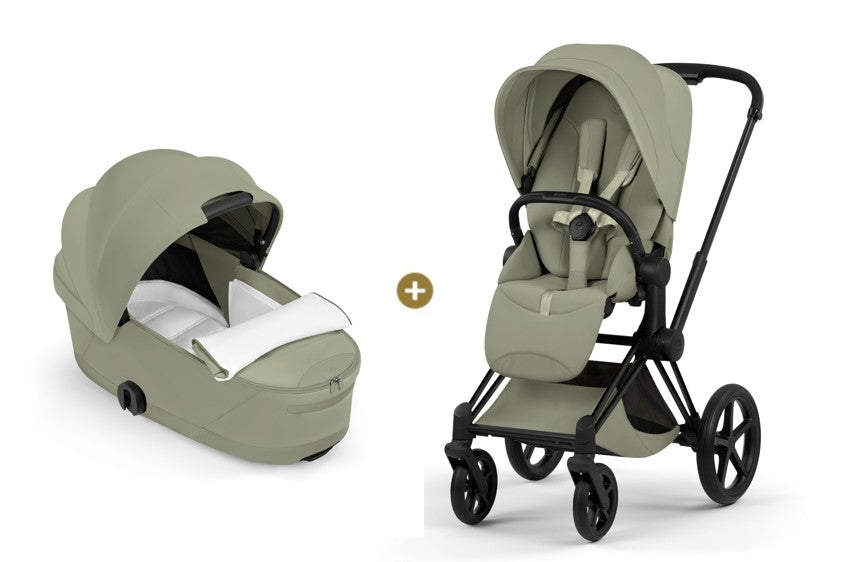 Cybex PRIAM 5  Style inkl. Babywanne faltbar Sage Green
