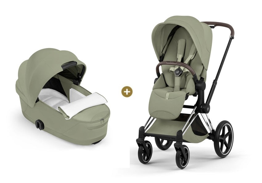 Cybex PRIAM 5  Style inkl. Babywanne faltbar Sage Green