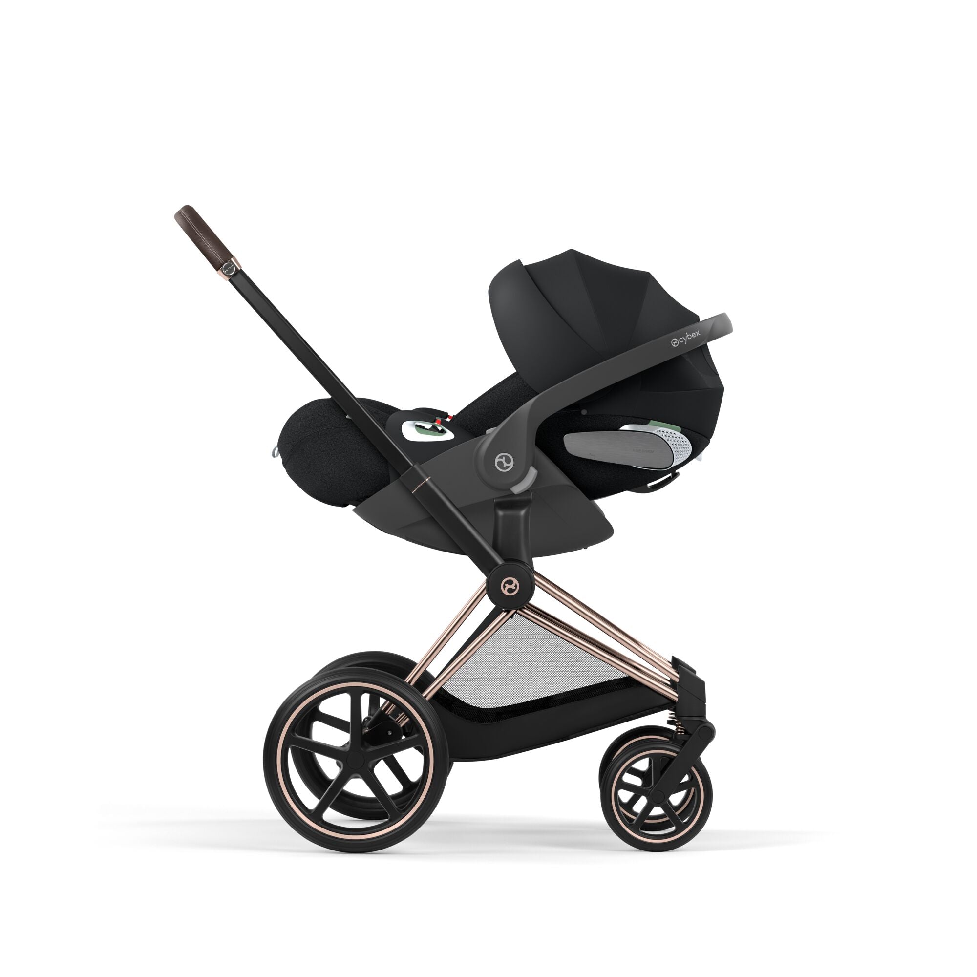 Cybex E-PRIAM 5 Style inkl. Babywanne faltbar Sepia Black