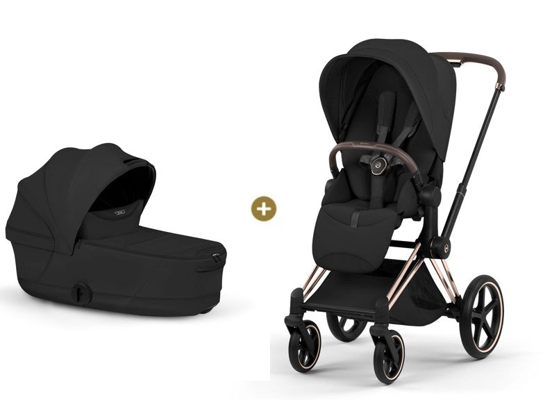 Cybex PRIAM 5 Style inkl. Babywanne faltbar Sepia Black