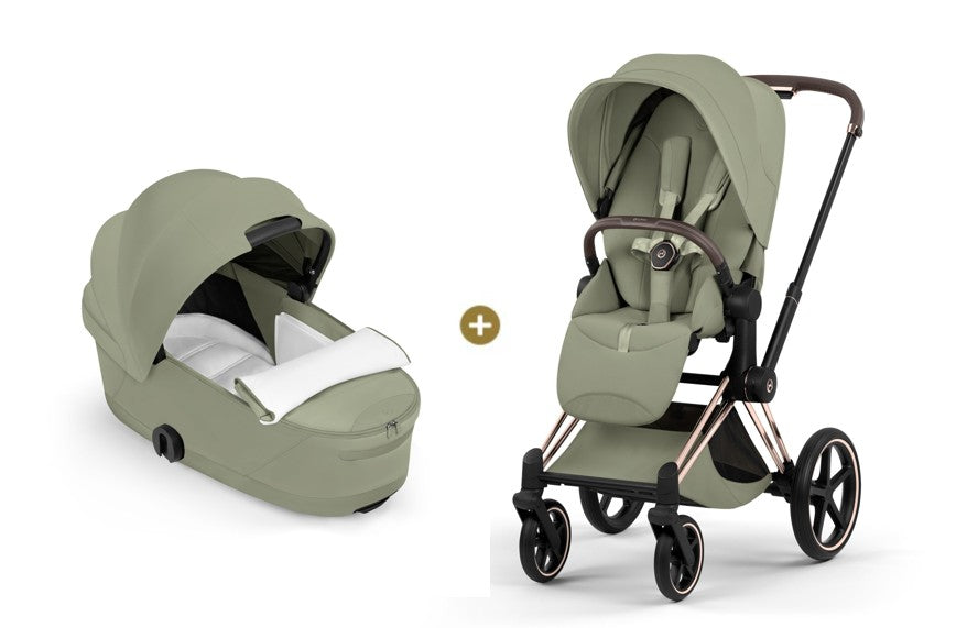 Cybex PRIAM 5  Style inkl. Babywanne faltbar Sage Green