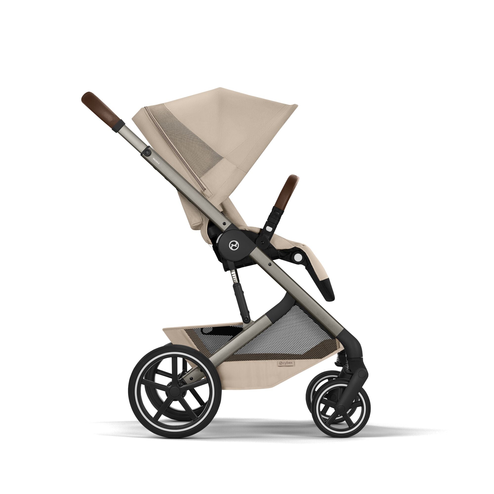 Cybex Balios S Lux Kombikinderwagen mit faltbarer Babywanne Almond Beige