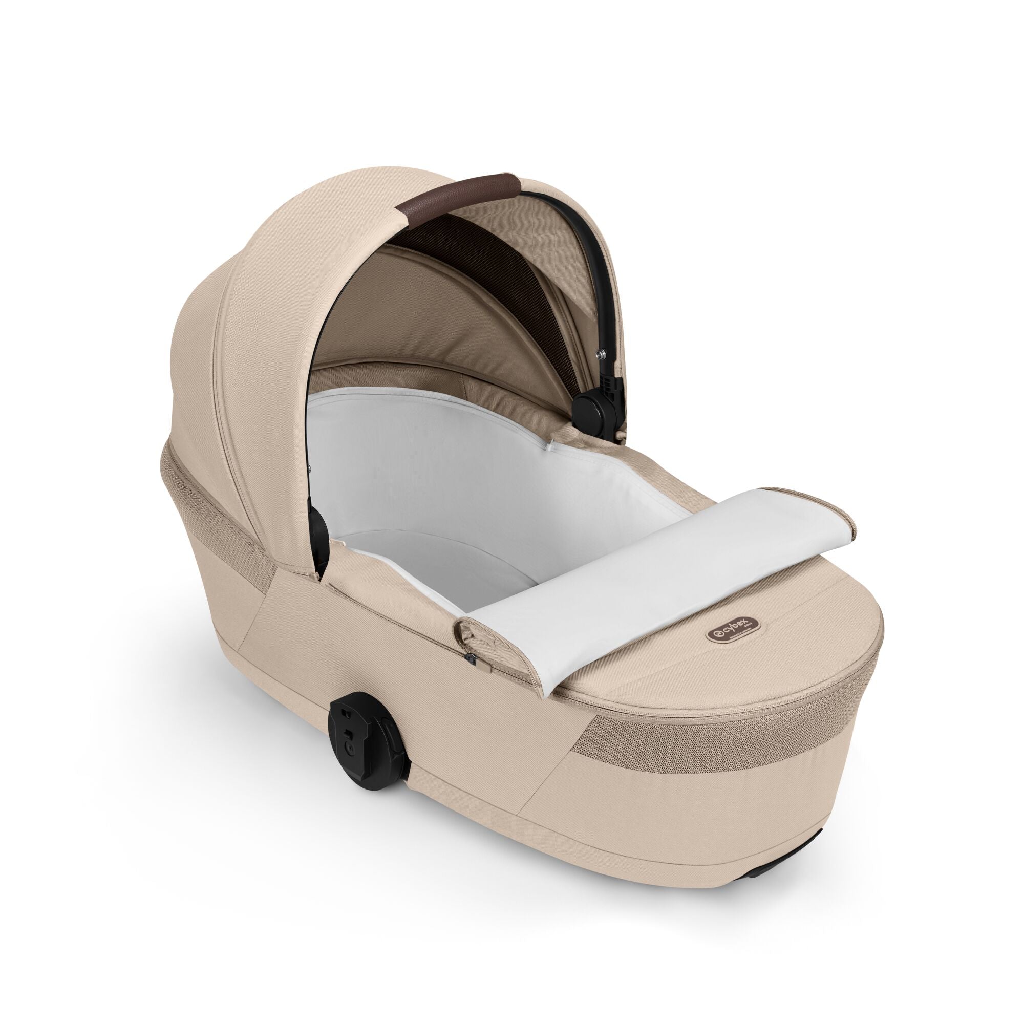 Cybex Balios S Lux Kombikinderwagen mit faltbarer Babywanne Almond Beige