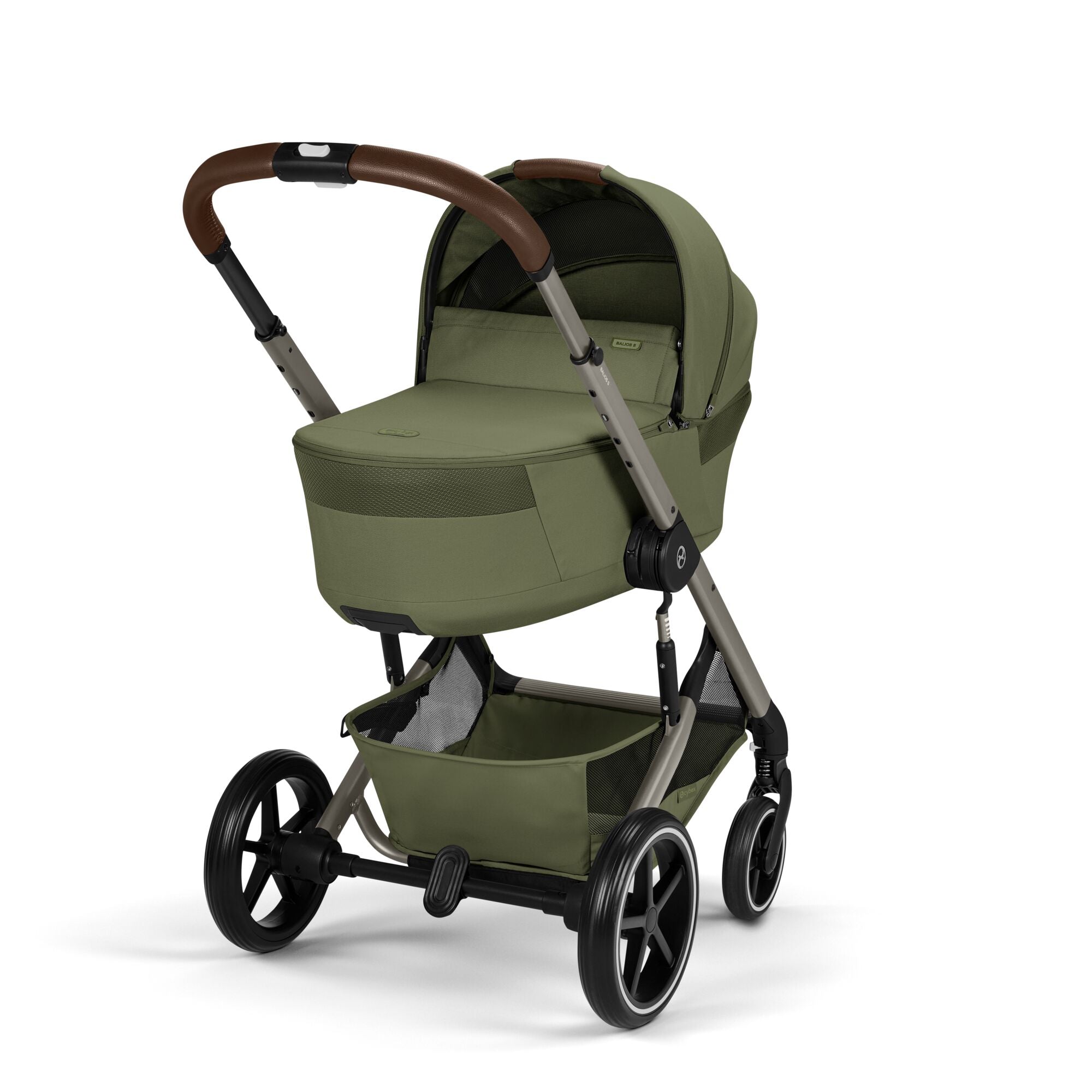 Cybex Balios S Lux Kombikinderwagen mit faltbarer Babywanne Chocolate Brown