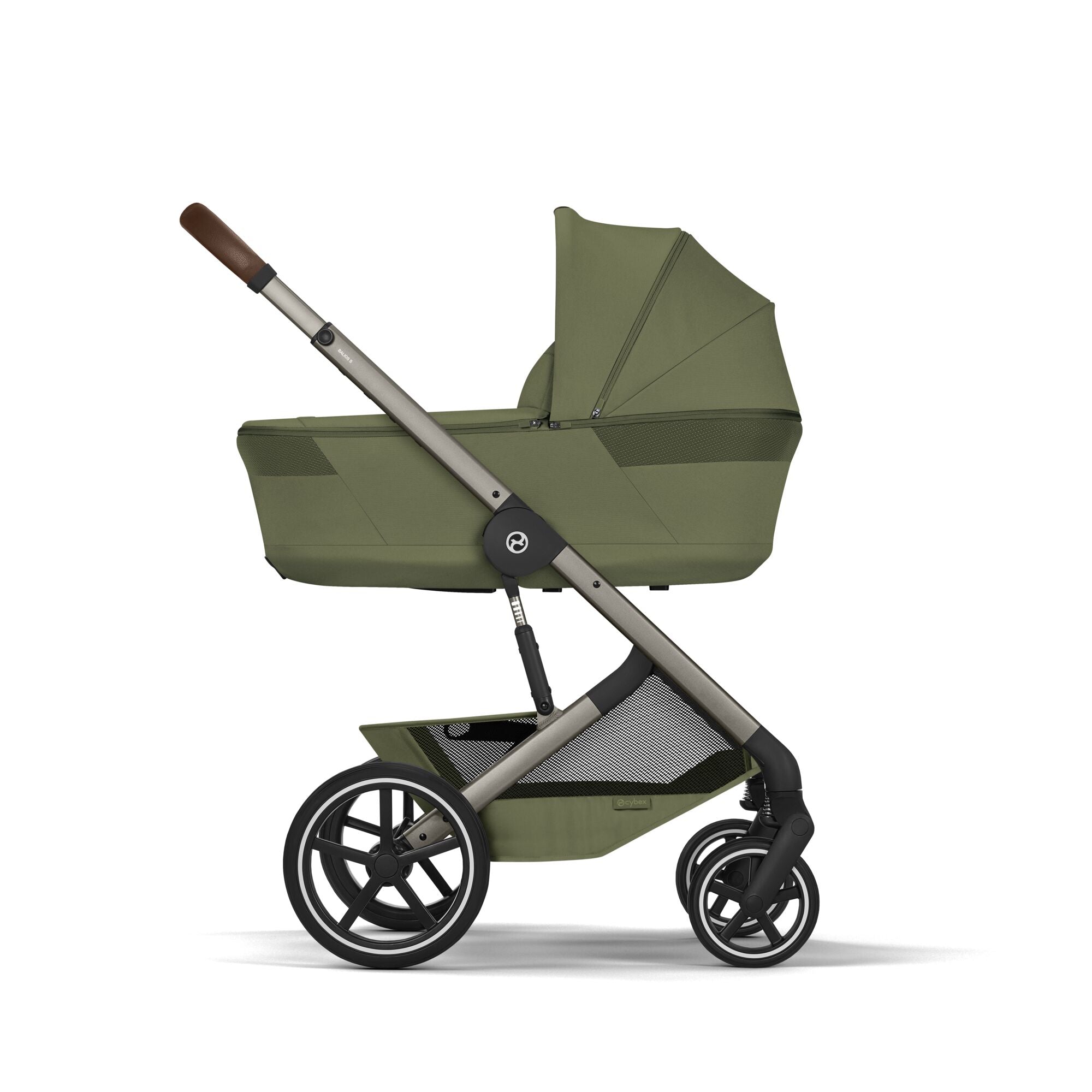 Cybex Balios S Lux Kombikinderwagen mit faltbarer Babywanne Chocolate Brown