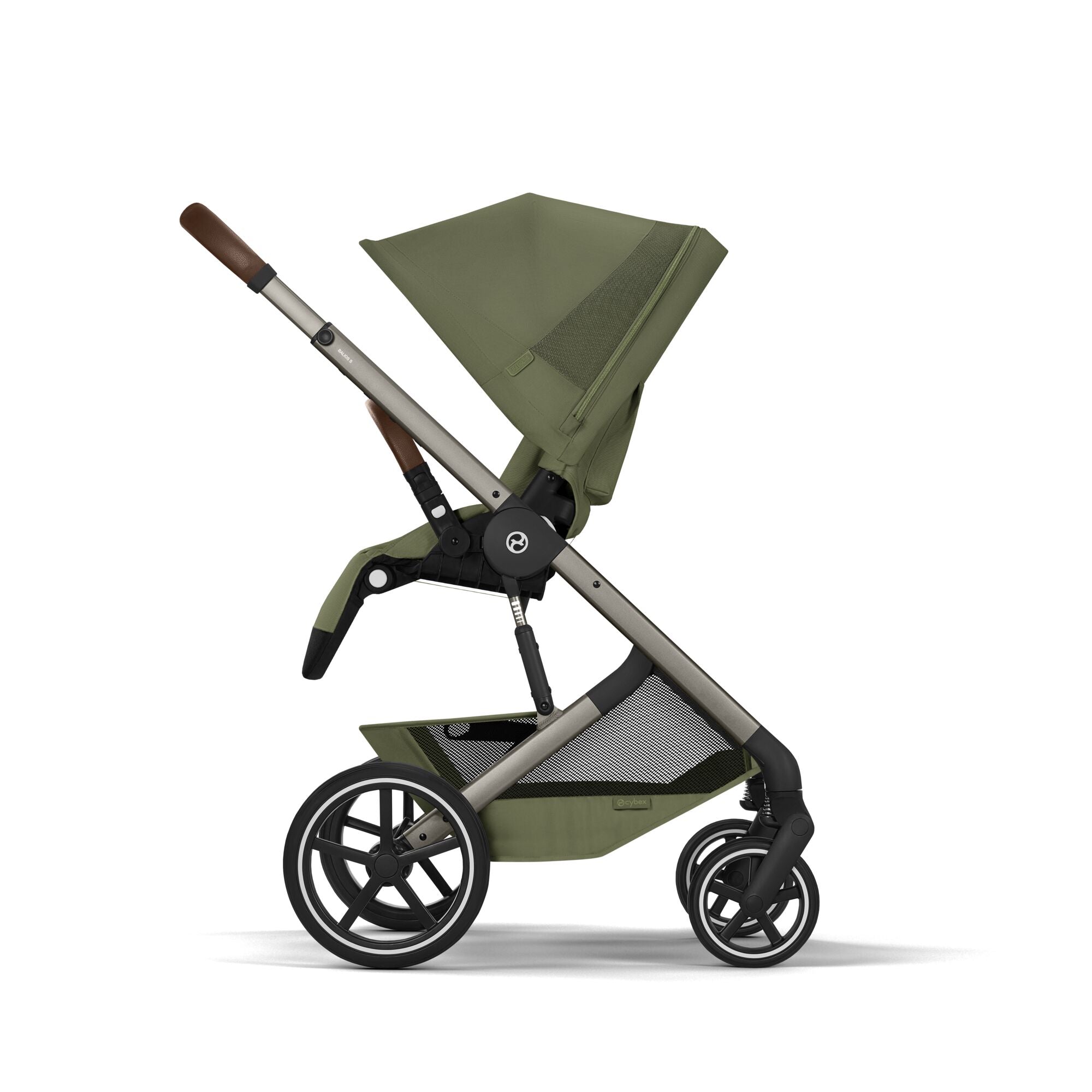 Cybex Balios S Lux Kombikinderwagen mit faltbarer Babywanne Chocolate Brown