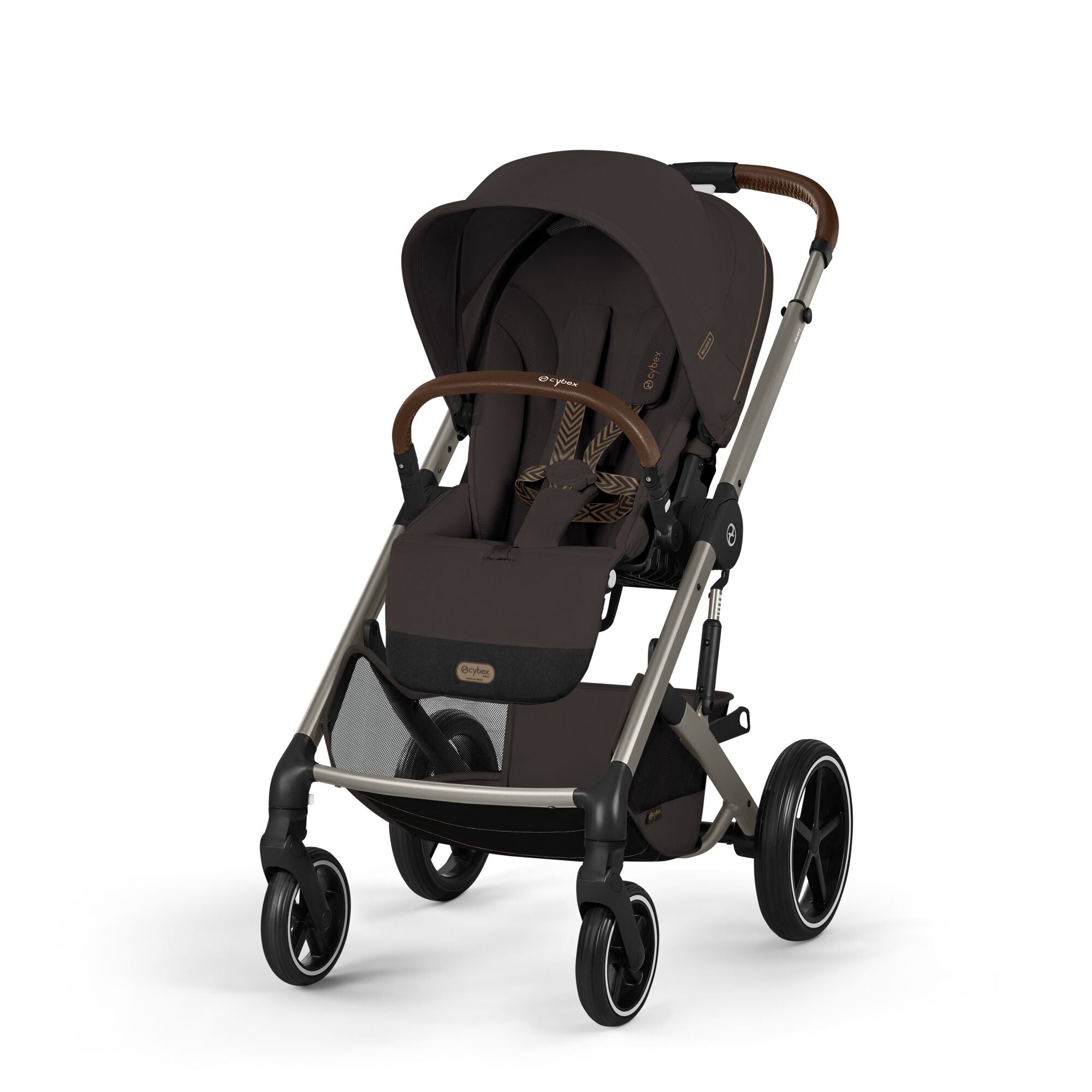 Cybex Balios S Lux Kombikinderwagen mit faltbarer Babywanne Moos Green