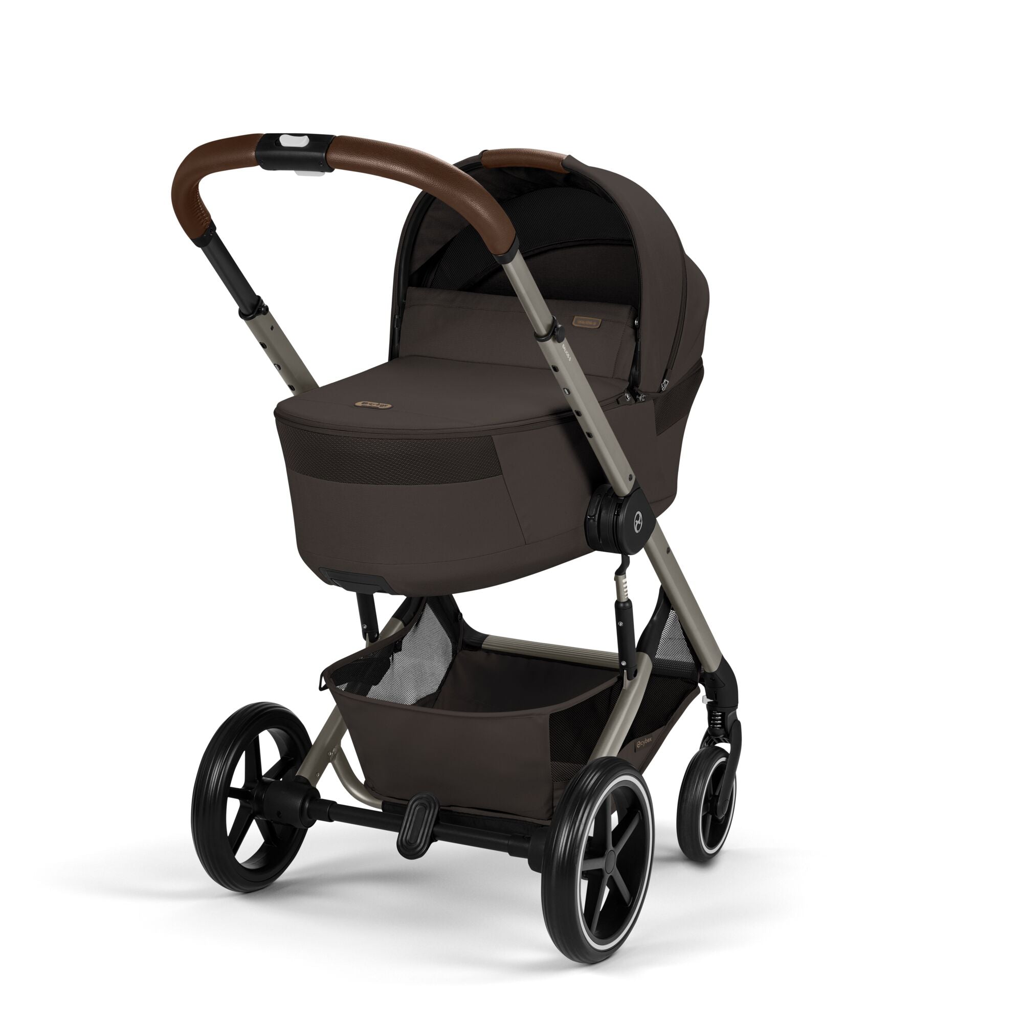 Cybex Balios S Lux Kombikinderwagen mit faltbarer Babywanne Moos Green