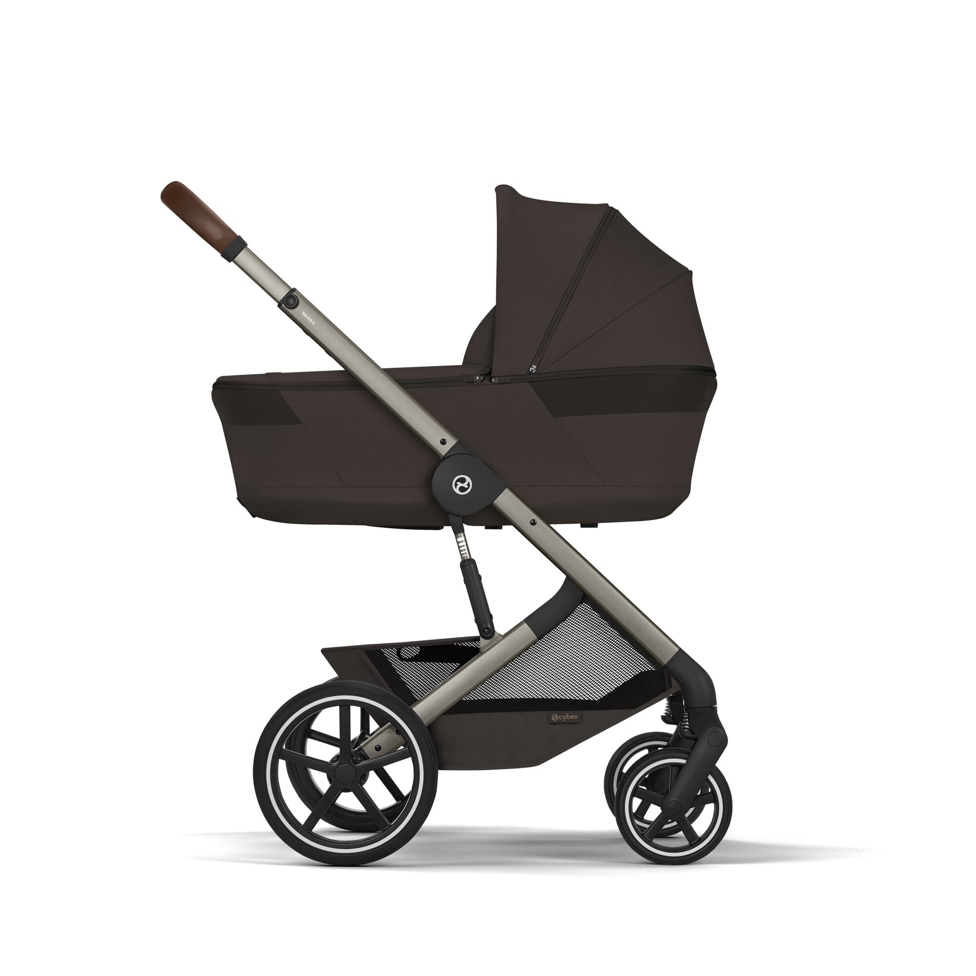 Cybex Balios S Lux Kombikinderwagen mit faltbarer Babywanne Moos Green