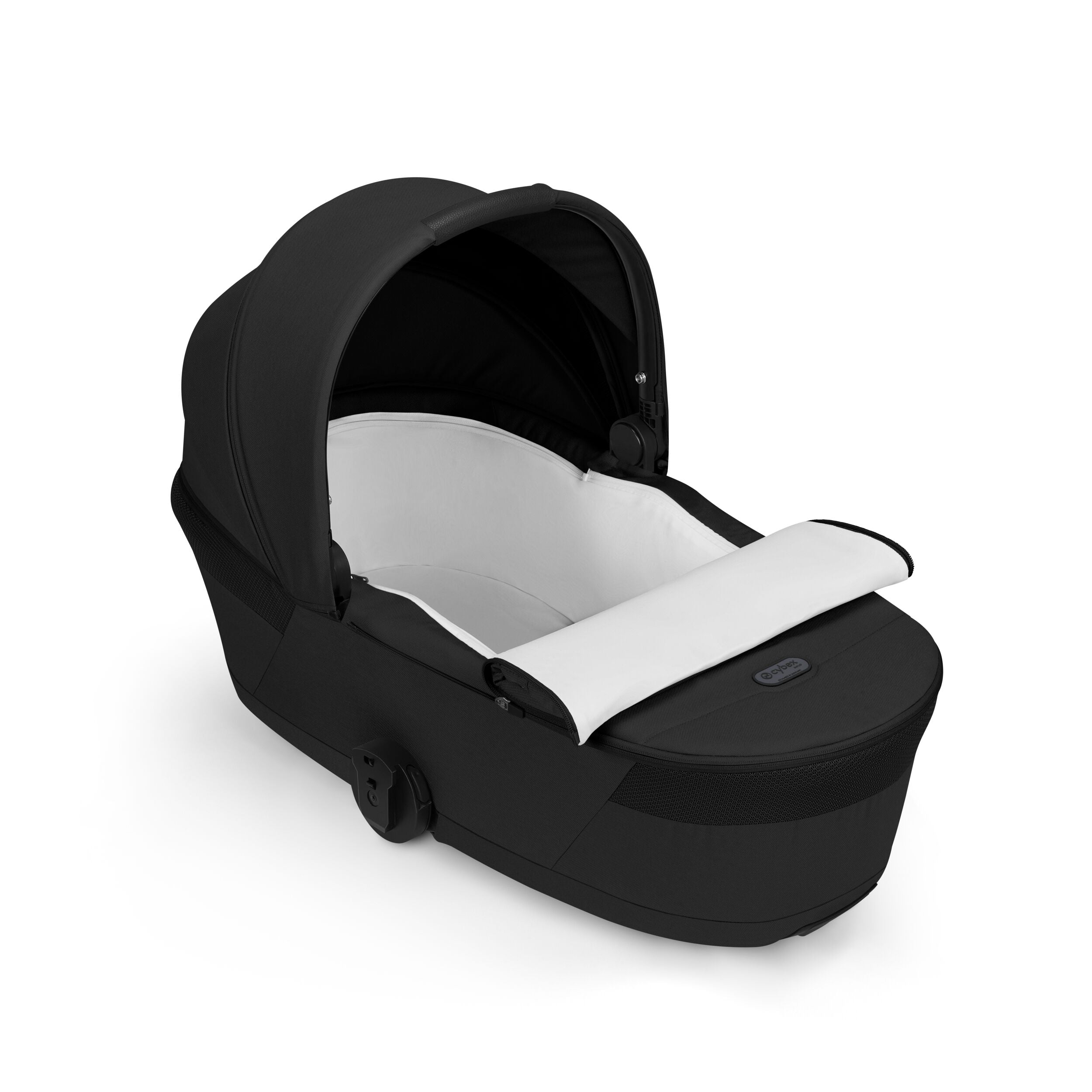 Cybex Balios S Lux Kombikinderwagen mit faltbarer Babywanne Moon Black