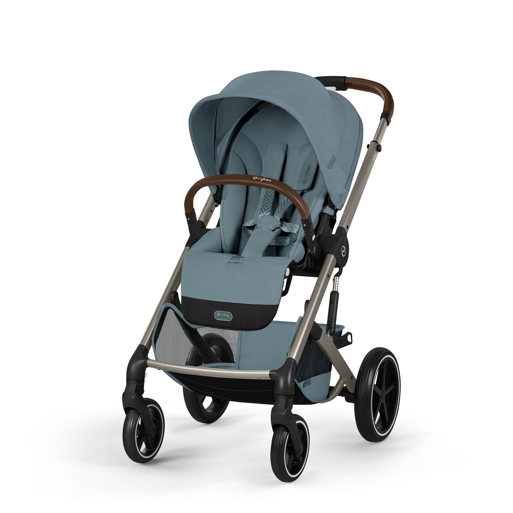 Cybex Balios S Lux Kombikinderwagen mit faltbarer Babywanne Stormy Blue