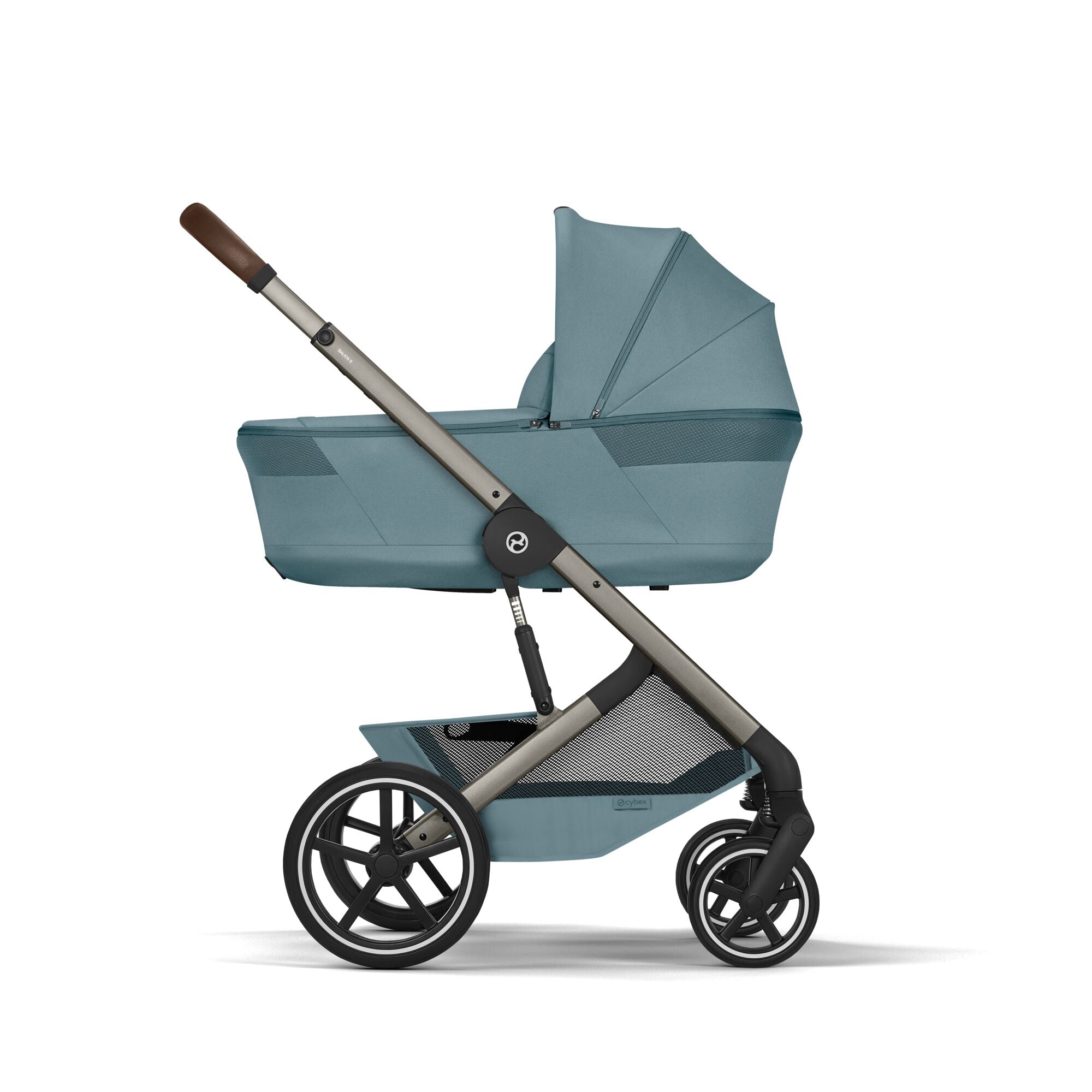 Cybex Balios S Lux Kombikinderwagen mit faltbarer Babywanne Stormy Blue