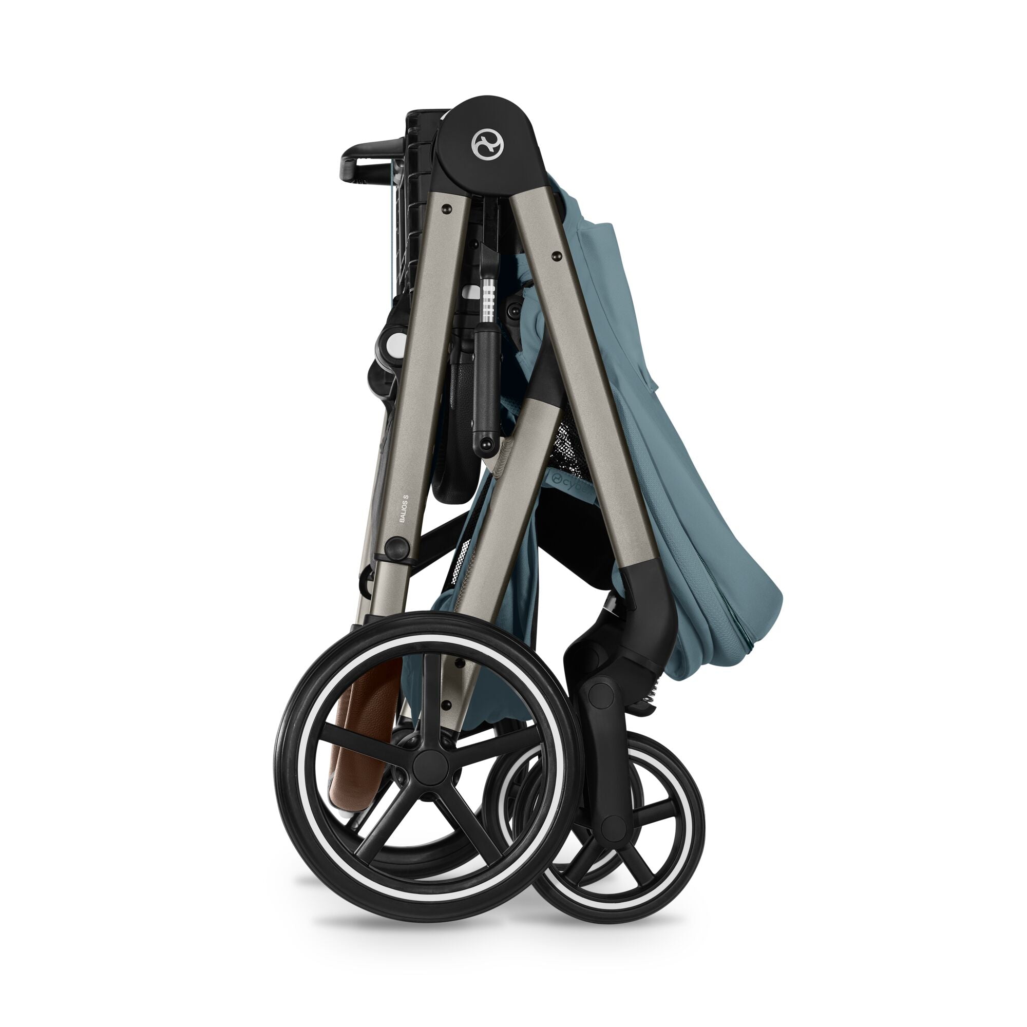 Cybex Balios S Lux Kombikinderwagen mit faltbarer Babywanne Stormy Blue