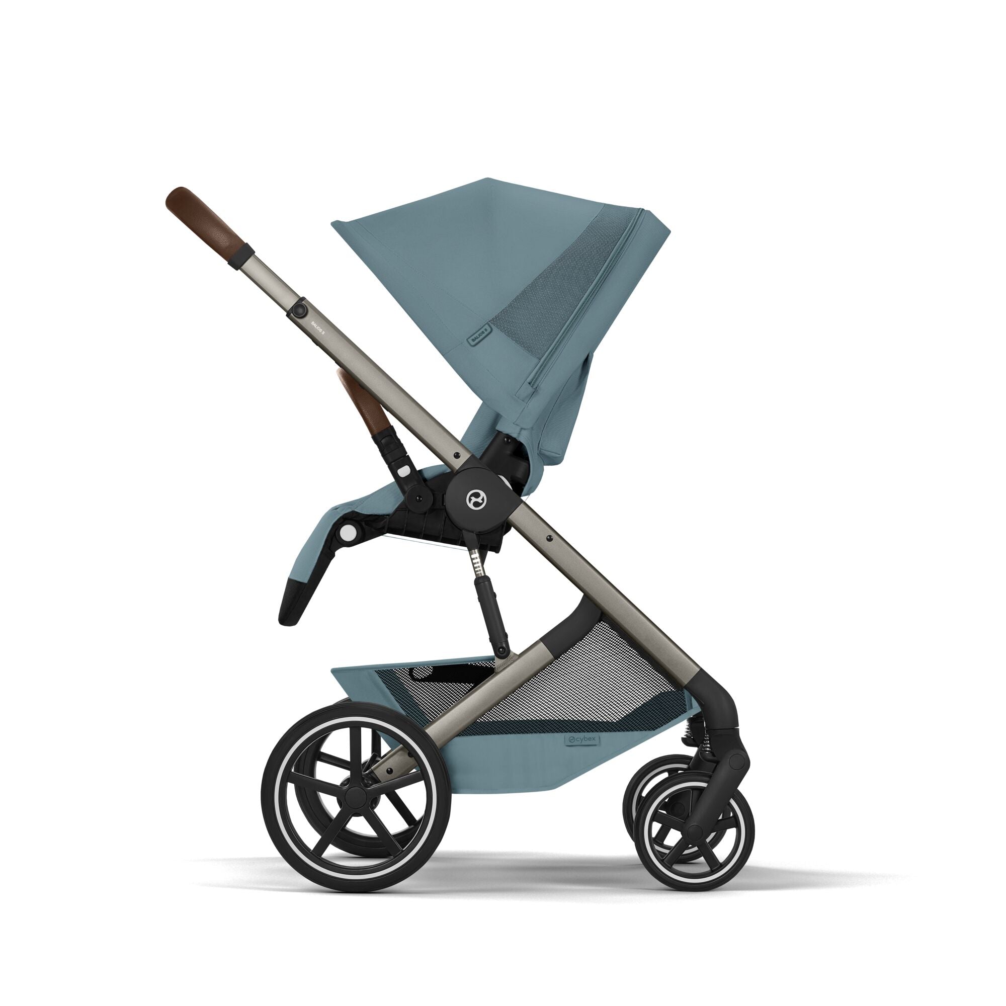 Cybex Balios S Lux Kombikinderwagen mit faltbarer Babywanne Stormy Blue