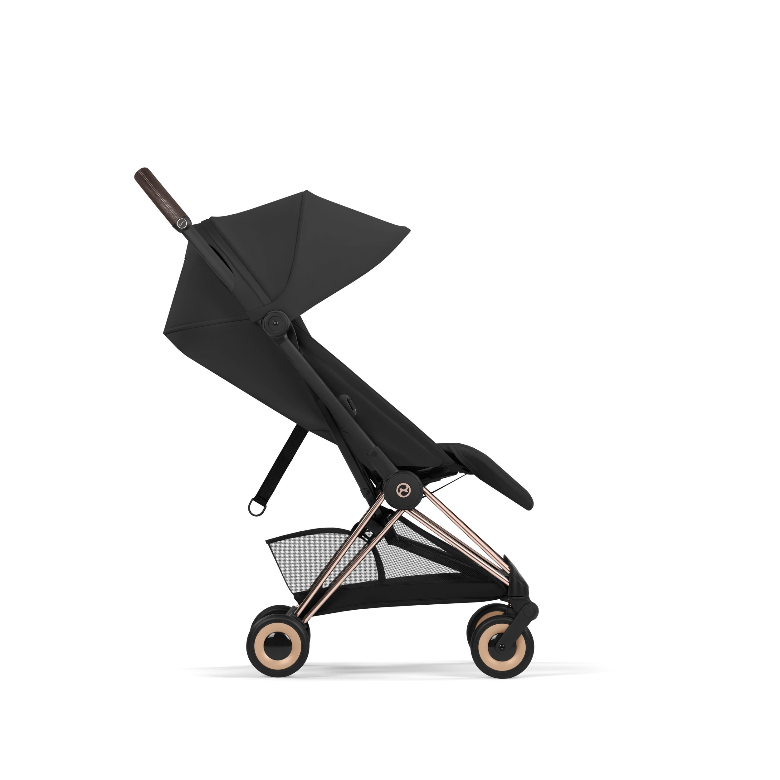 Cybex Coya Buggy Comfort Rosegold inkl. Babywanne faltbar Sepia Black