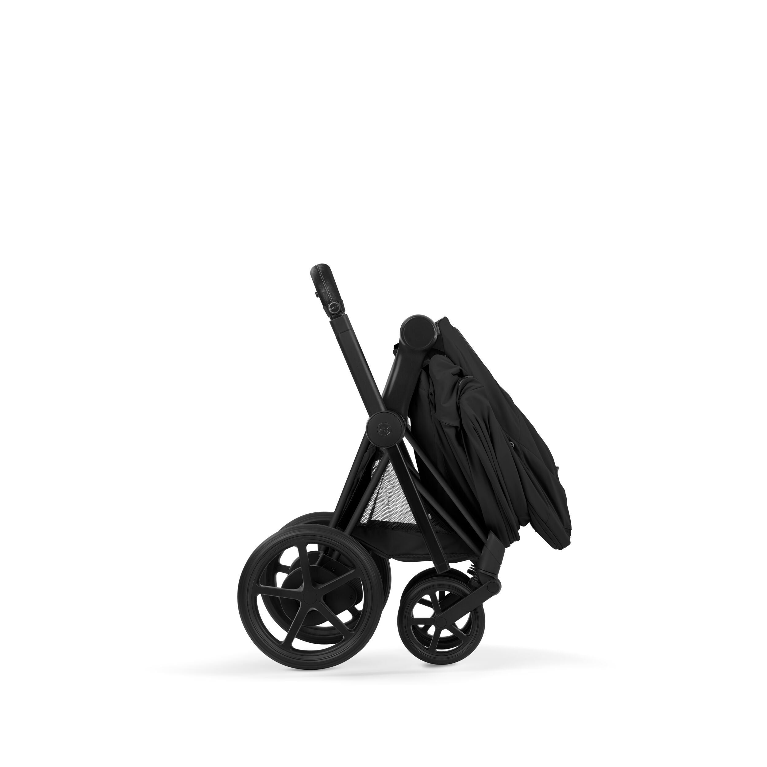 Cybex E-PRIAM 5 Comfort Matt Black inkl. Babywanne faltbar Sepia Black