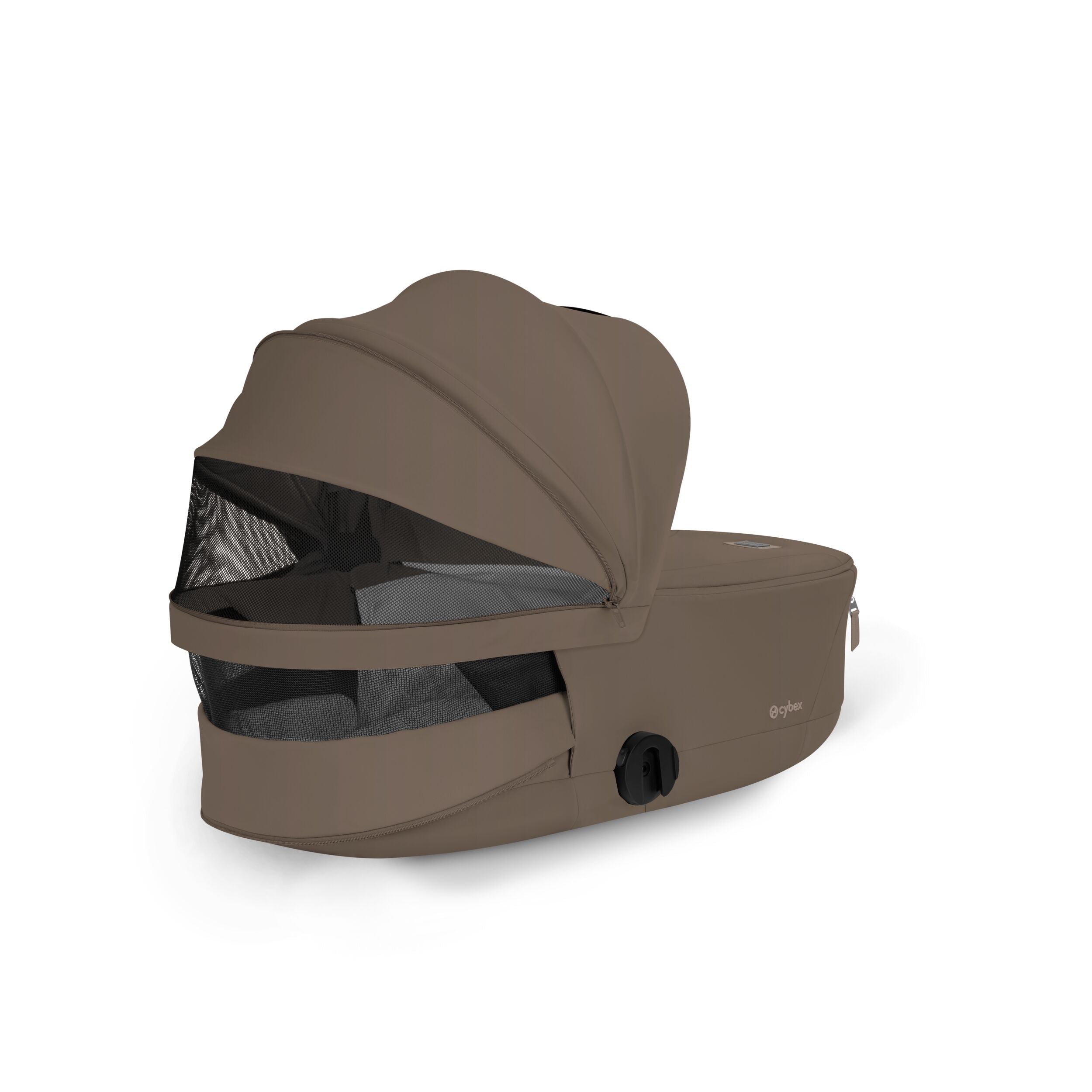 Cybex E-PRIAM 5 Comfort Matt Black inkl. Babywanne faltbar Coconut Brown