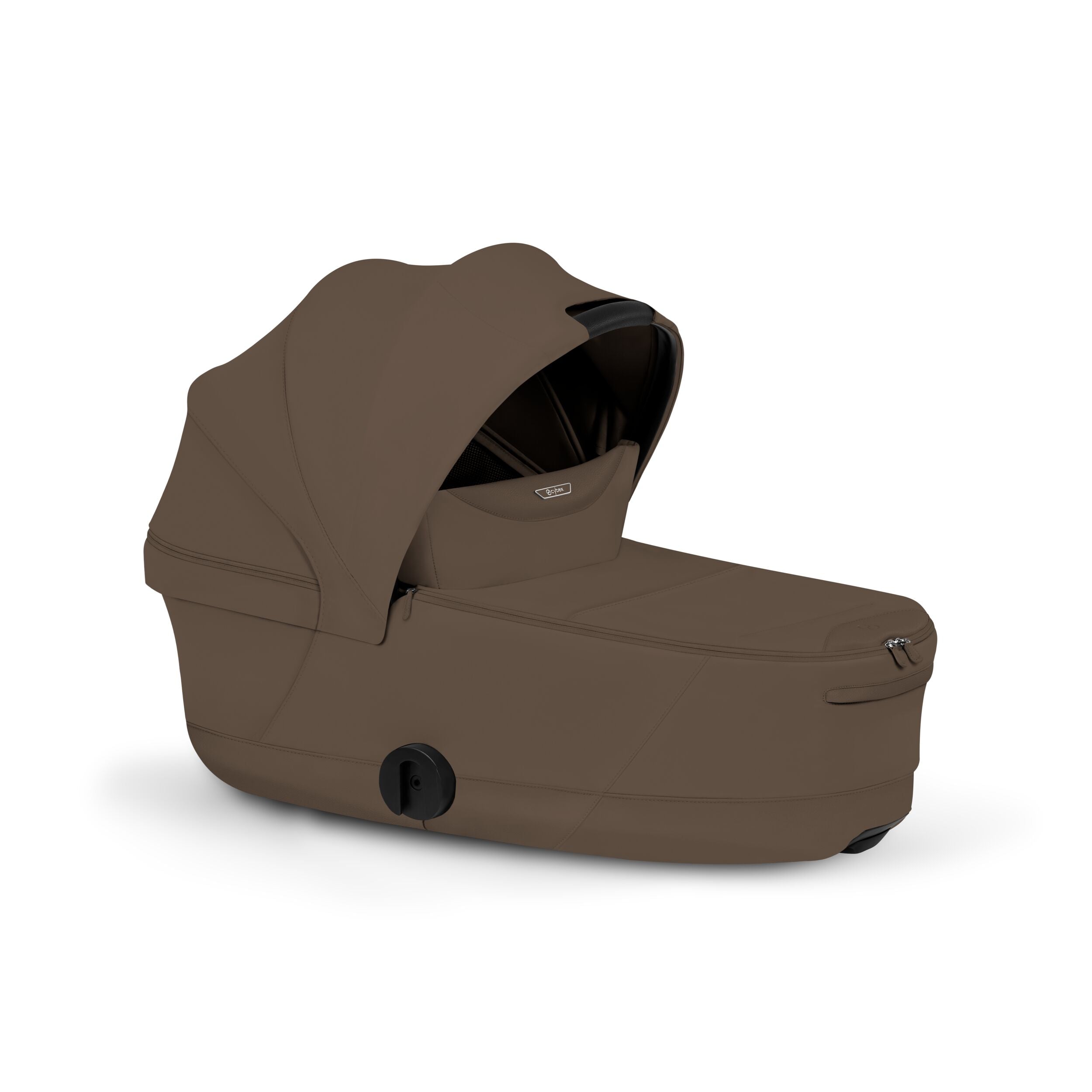 Cybex E-PRIAM 5 Comfort Matt Black inkl. Babywanne faltbar Coconut Brown