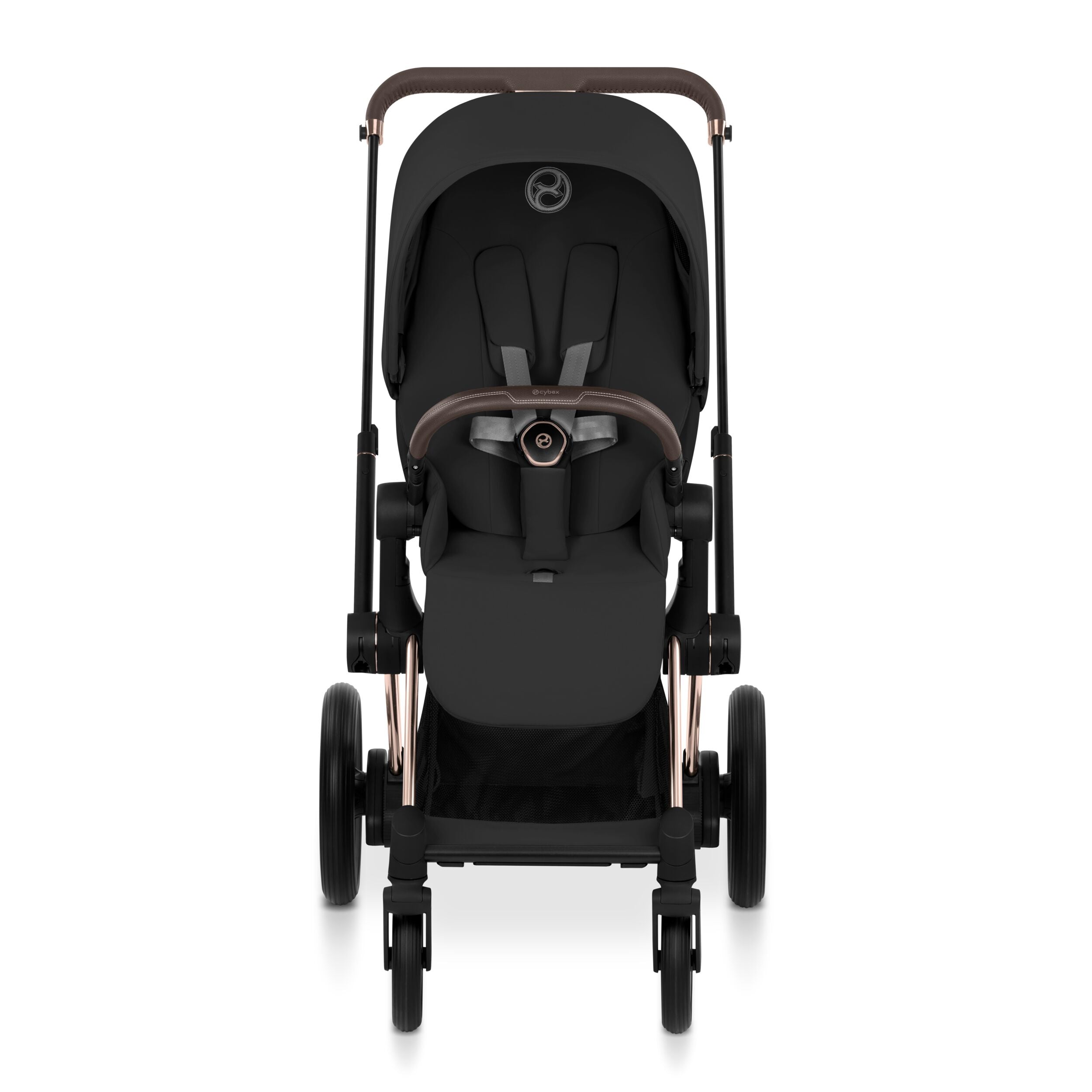 Cybex E-PRIAM 5 Comfort Rosegold inkl. Babywanne faltbar Sepia Black