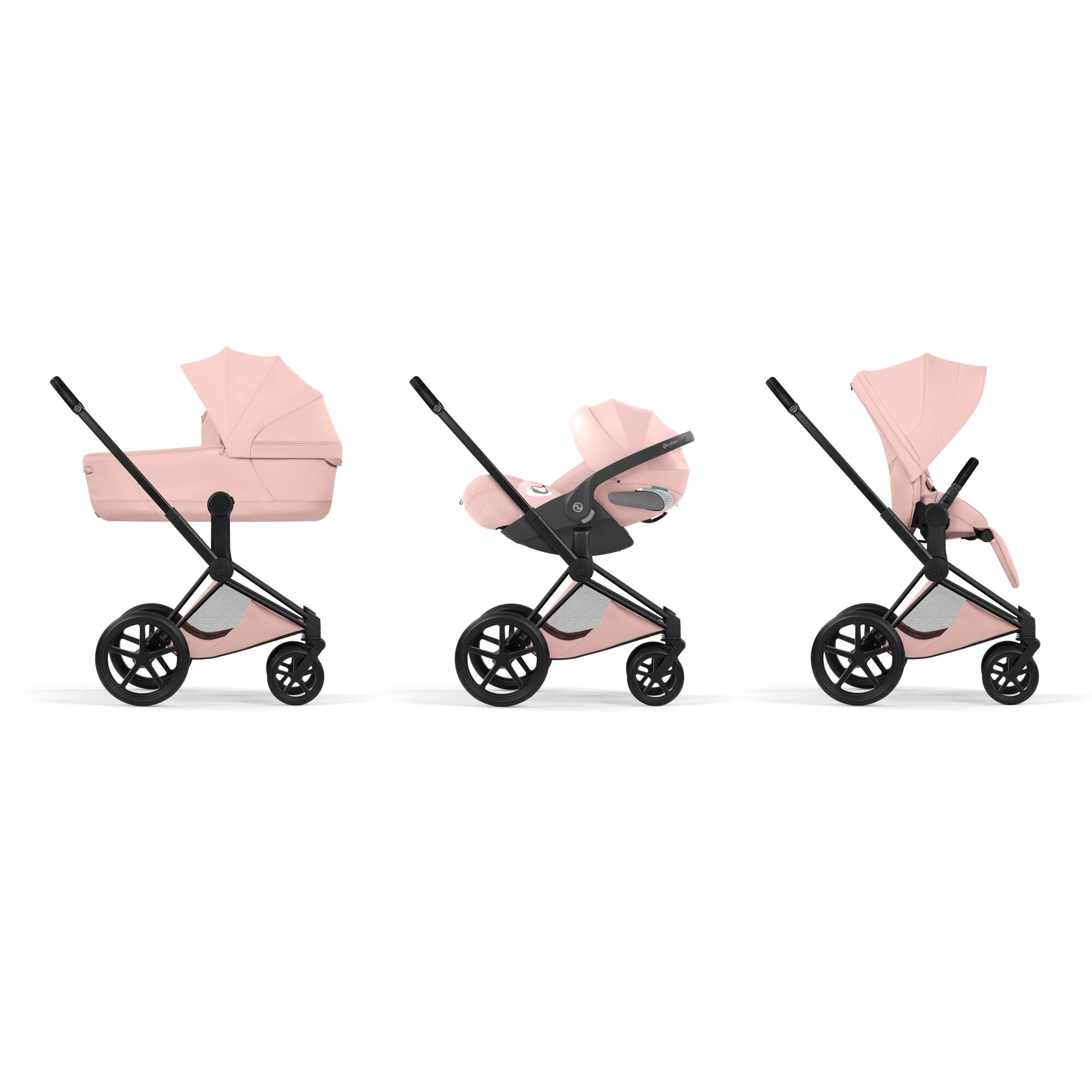 Cybex PRIAM 5 Style inkl. Babywanne faltbar Peach Pink