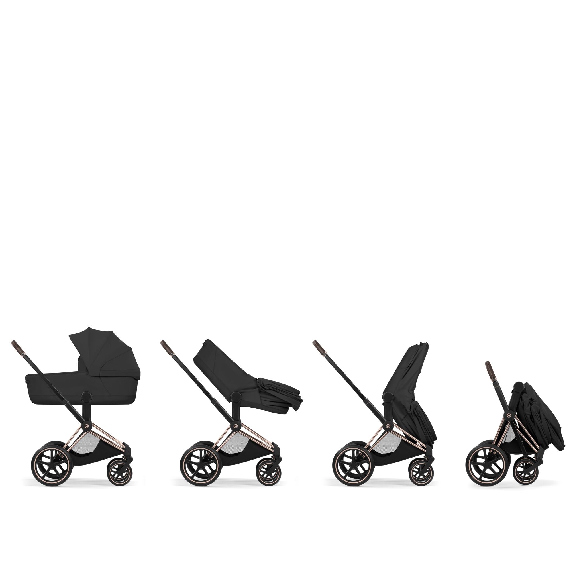 Cybex PRIAM 5 Style inkl. Babywanne faltbar Off White