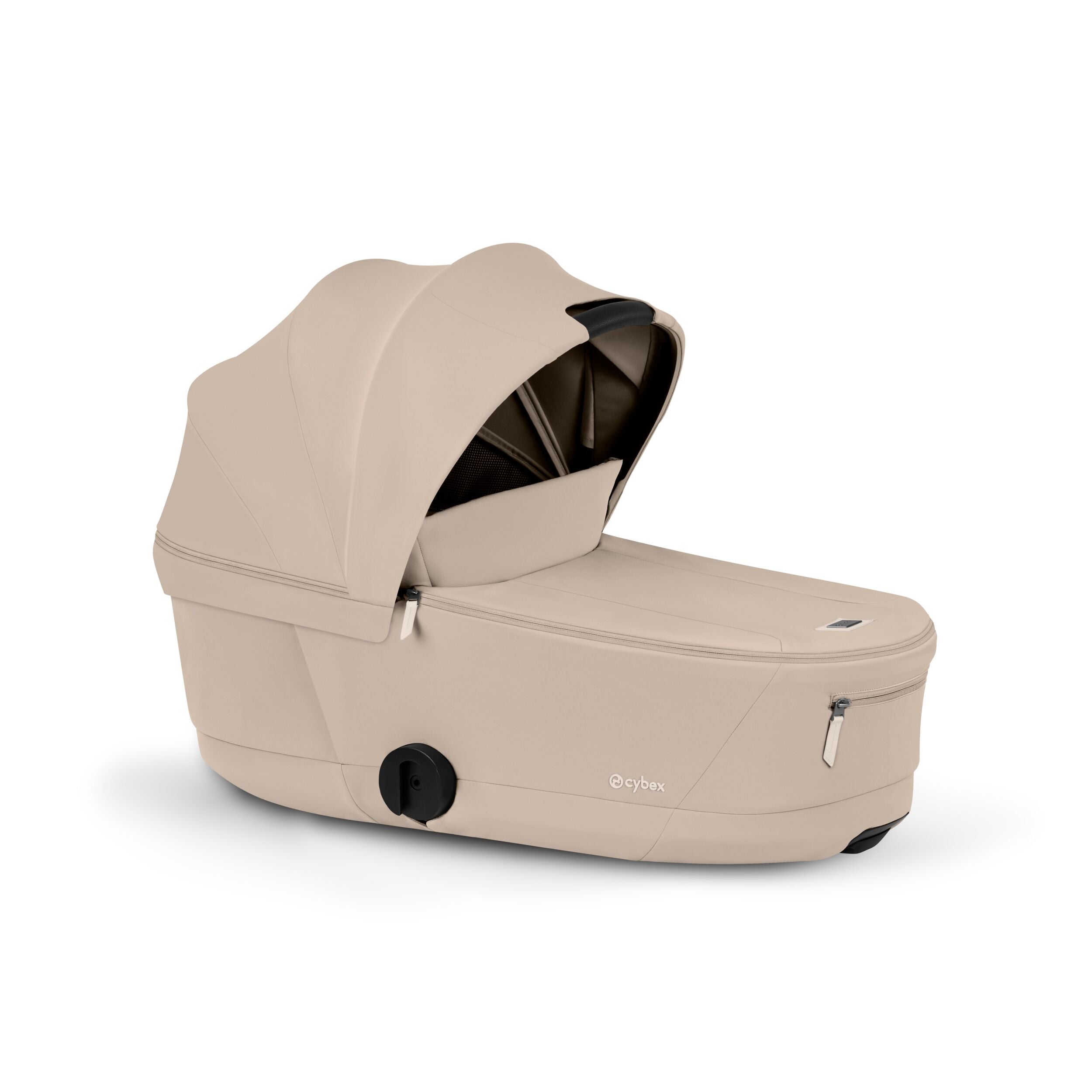 Cybex PRIAM 5 Comfort Matt Black inkl. Babywanne faltbar Cozy Beige