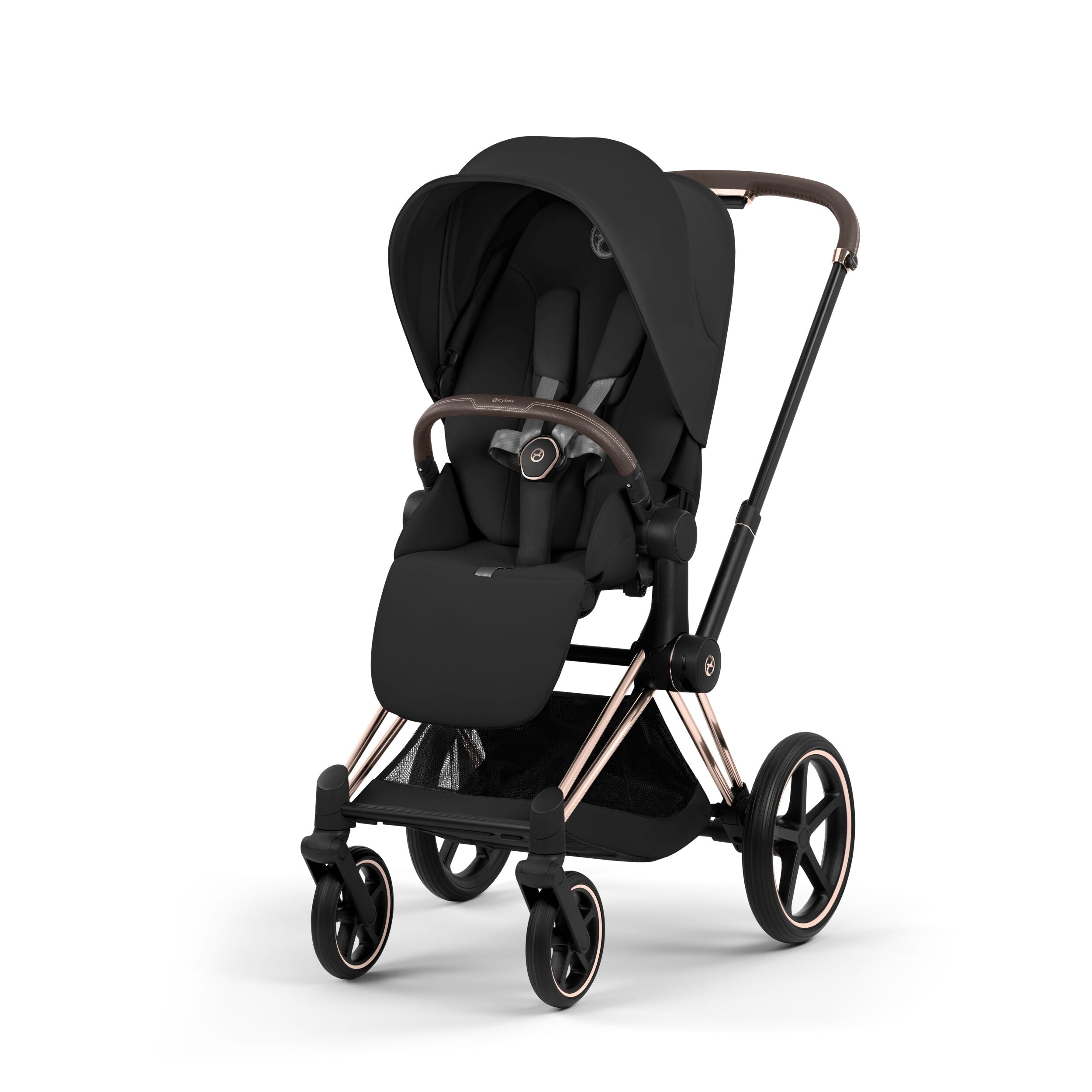 Cybex E-PRIAM 5 Style inkl. Babywanne faltbar Sepia Black